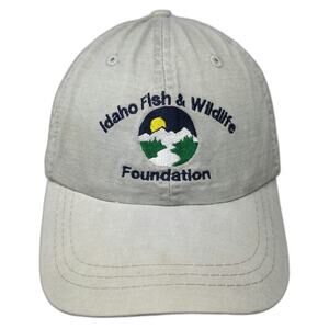 Meridian Idaho Fish & Wildlife Foundation Hat Beige One Size Baseball Cap Strap